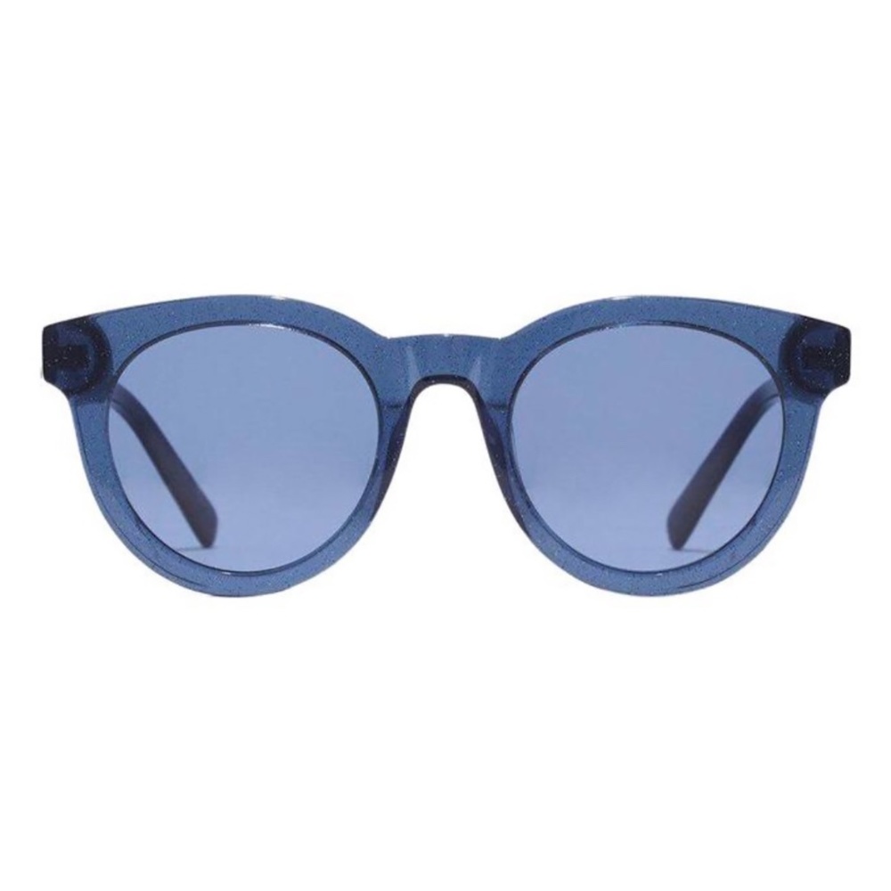 Madewell Blue Glitter Halliday Sunglasses